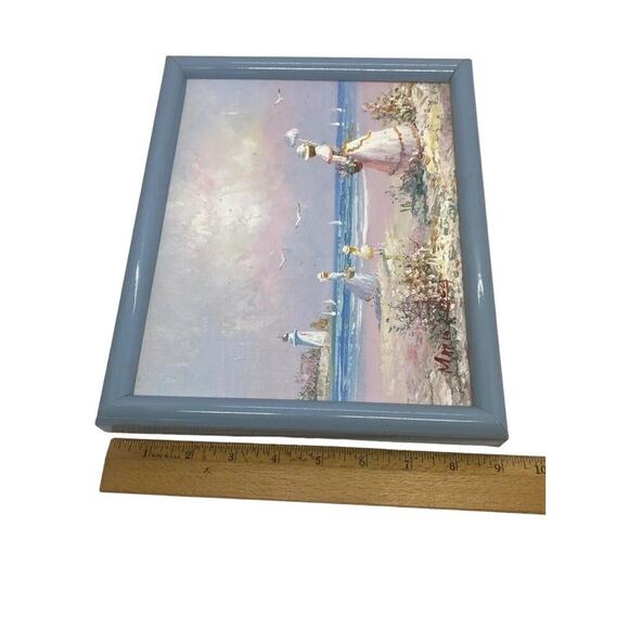 Mid 20th Century Framed French Oil Painting On Canvas Le Touquet, France Signed - Picture 11 of 12